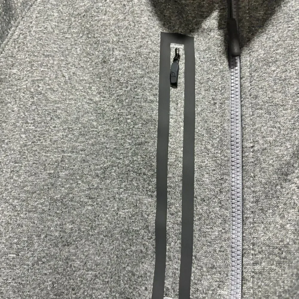 The North Face Gray Full Zip Jacket XL Gorpcore Outdoor Hiking Sporty Raglan‎